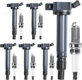 Uf487 Motorevo 94122 Ignition Coils Pack Spark Plugs Compatible With Toyota 4runner Avalon