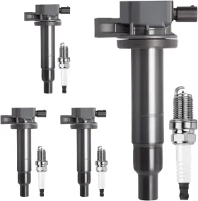 Uf316t Motorevo Ignition Coil Pack And Iridium Spark Plugs Set Of 4 Compatible