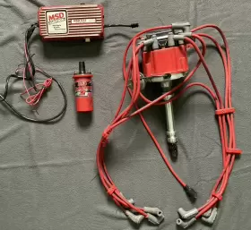 8213 Msd 6425 8202 6al Ignition Kit Digital Box Blaster 2 Coil With Distributor