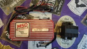 850500 Msd 6al 6420 Red Cdi Ignition Box With Summit Racing Super Coil Black