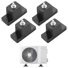 Hh231 Natgai 4pack Rubber Vibration Isolator Mounting Bracket/air Conditioner Black