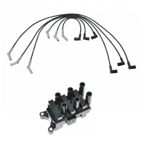 Ica60066 Next Autopart New Ignition Coil Pack And Spark Plug Wire Set For Ford F150 E150 E250 4.2l