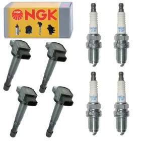 Ab205973 Ngk 4 Ignition Coils And Laser Iridium Spark Plugs Kit For Acura Honda 2.0l L4