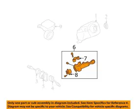 D87006j029 Nissan Ignition Switch Fits 02-04 Pathfinder 399254 #3