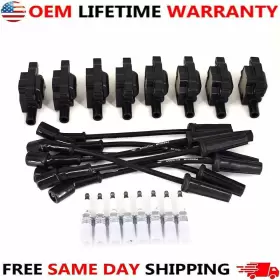 41-962 Original Oe 9748uu 8 Set Genuine Oem Uf413 Ignition Coil Spark Plug Wire #2