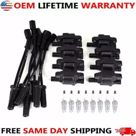 41-962 Original Oe 9748uu 8 Set Genuine Oem Uf413 Ignition Coil Spark Plug Wire #3