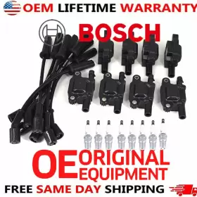 41-962 Original Oe 9748uu 8 Set Genuine Oem Uf413 Ignition Coil Spark Plug Wire