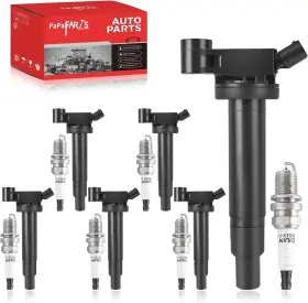 001009 Papaparts Set Of 6 Ignition Coil Pack Uf267 And Iridium Spark Plug Compatible With