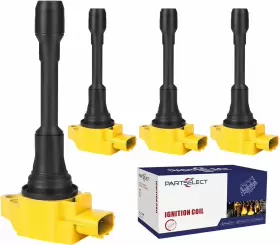 22448ed000 Partselect Fcf000526 4pcs Ignition Coil Pack Uf549 5c1753 C1696 22448ja00c 4 Yellow