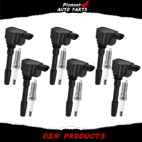288233 Pioneer 6 Ignition Coil Spark Plug For 14-21 Maserati Ghibli Levante Quattroporte