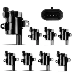 Xb-3483a Pnkauto Uf262 Round Ignition Coil Pack Set Of 8 Compatible With