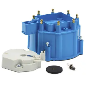 66947bc Proform Parts Cap And Rotor Blue Male/hei Brass Terminals Clamp-down Gm V8 Kit