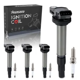 Ig005 Ransoto 4pcs Ignition Coil Pack W Iridium Plugs For Toyota Lexus 1.8l Hybrid