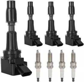 Uf764 Sicily Adapter Us For 15-19 Hyundai Sonata L4 2.4l 4x Ignition Coil Iridium Spark Plug