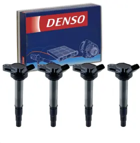 4056822878 Sixity Auto 4 Pc Denso Direct Ignition Coils Compatible With Toyota Corolla 1.8l L4