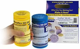 Smooth-on Ecoflex0020kit Ecoflex 00-20 Super Soft Silicone Rubber - Pint 0.5 Liters Black