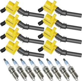 10202013 Sparkwhiz 8pcs Dg508 Ignition Coils And Spark Plug Sp479 18.9% High Performance Yellow