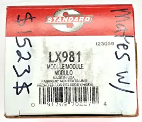Lx981 Standard Motor Products Ignition Control Module New In Box Made Usa