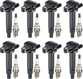 Uf230 Sykrss 07276 Ignition Coil Pack And Spark Plugs 4504 Compatible With Toyota Tundra