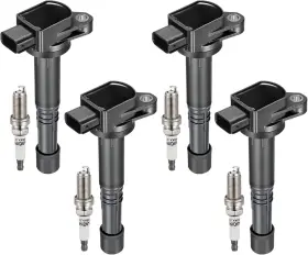 Sy01810ck002 Sykrss Set Of 4 Uf583 Ignition Coil Pack And 9807b-561bw Spark Plugs Compatible