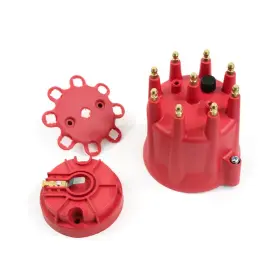 T.o.p. Street & Performance Jm6973r Tsp Distributor Cap And Rotor Kit Pro Series Hei/male Red For V8