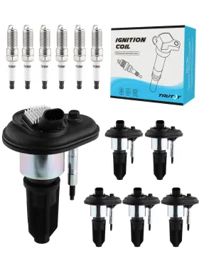 Tyicz006 Tautoy 6pcs Ignition Coil Pack W Spark Plugs For Chevy Gmc 2.8 4.2l