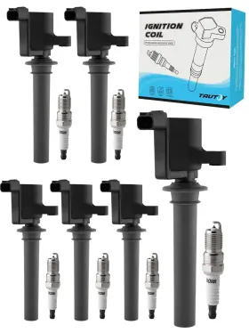 Tyicz029 Tautoy Ignition Coil Pack And Iridium Spark Plug Set 6pcs For Ford 3.0l Only Dg513