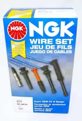 Rc-nx14 Techmart22 8113 Genuine Ngk Spark Plug Wire Set For Qx4 Frontier Pathfinder Xterra #2