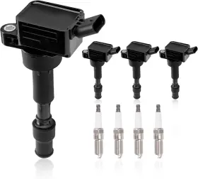 Uf-816 Temsone Uf816 Set Of 4 Ignition Coil Packs And Spark Plugs Compatible With 2016-2021