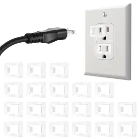 Sigbeqa6 Tiesome 672080 1 20 Pcs 2 Prong Loose Outlet Fix Plug Plastic Socket Clear