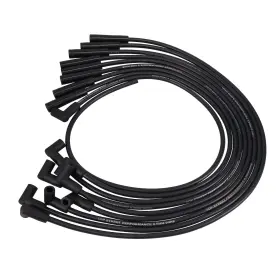 88084 Top Street Performance Ford Big Block Wires 8.5mm Black 180 Deg. Plug