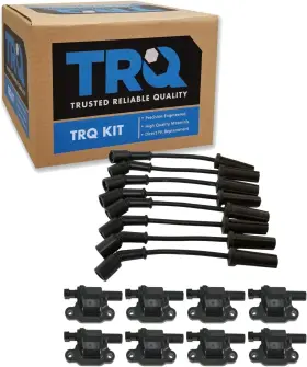 Ica65502 Trq Ignition Kit Coil Spark Plugs Wire Set For 09 Buick 09-14 Cadillac 09-20