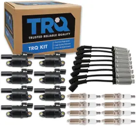 Tka01331 Trq Ignition Kit Coil Spark Plugs Wire Set For 15-21 Cadillac 14-21 Chevy