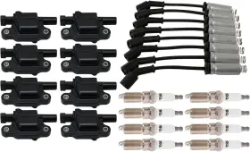 Tka01333 Trq Ignition Kit Coil Spark Plugs Wire Set For 17-21 Cadillac 14-21 Chevy 14-20