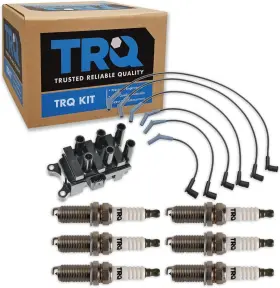 Tka06188 Trq Ignition Kit Coil Spark Plugs Wire Set For 01-07 Ford Taurus 01-05 Sable