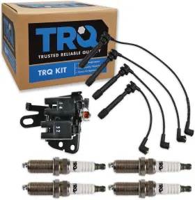 Tka06226 Trq Ignition Kit Coil Spark Plugs Wire Set For 2001-2002 Hyundai Elantra