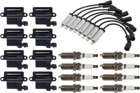 Tka06283 Trq Ignition Coils Wires And Spark Plugs Kit Fits 02-05 Cadillac 99-07 Chevrolet