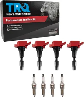Tka12300 Trq Ignition Coil Spark Plug Kit 8pc Iridium Plugs For 15-20 Hyundai Sonata