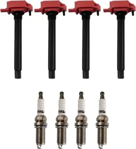 Tka19174 Trq Ignition Coil And Spark Plug Kit 8pc Iridium Plugs For 14-16 Dodge Dart