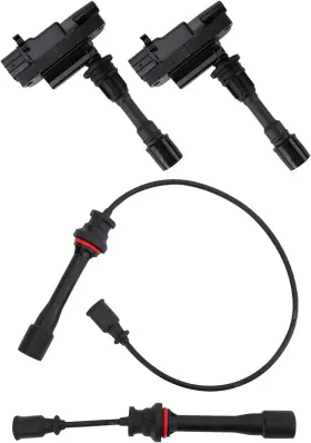 Tka19243 Trq Ignition Kit Coil Spark Plugs Wire Set For 2001-2005 Mazda Miata