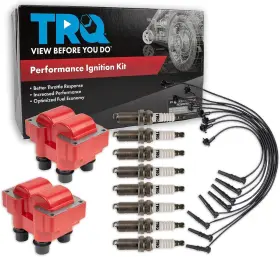 Tka19542 Trq Ignition Kit Coil Spark Plugs Wire Set For 96-99 Ford 96-97 Lincoln Mercury Tka19542 Trq Ignition Kit Coil Spark Plugs Wire Set For 96-99 Ford 96-97 Lincoln Mercury