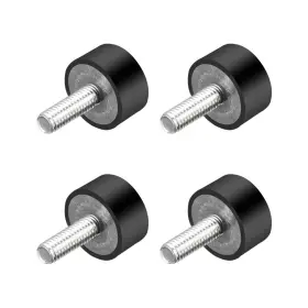 A18111300ux0109 Uxcell M6 Thread Rubber Mounts Vibration Isolators Cylindrical M6x20x10mm