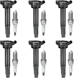 Grqt-0038694086 Vplus Set Of 6 Uf487 Ignition Coil Pack And Iridium Spark Plug 6619