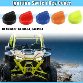 X Autohaux 718844279130 5 Pcs Ignition Switch Key Fob Cover For Polaris Orange Blue Red Black Yellow