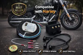 53-600 Xindeleihuan 53-660 Fit Harley Davidson Ignition Coil Kit Single Fire Module Sportste 70-99