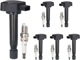 Mfuf-267 Zyfzzds Uf267 Set Of 6 Ignition Coil Pack And Spark Plugs 4504 Fit For Highlander