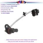 Crankshaft Position Sensor 391802G000 For Kia Sportage Sorento Hyundai Sonata. Fixed Price $18.50.