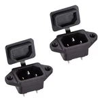 Uxcell C14 Panel Mount Plug Adapter 250V 10A 3 Pins Iec Inlet Module Black. Fixed Price $12.99.