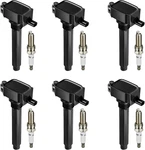Ignition Coil Pack UF648 Iridium Spark Plug 97390 Compatible With Jeep Grand. Fixed Price $118.33.
