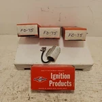 New Lot Of 4 Genuine Standard Ignition Condensers FD-75. Fixed Price $39.80.